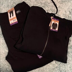 Eddie Bauer Black Faux Shearling Lined Hoodie